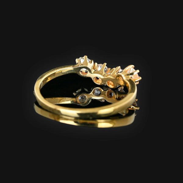 Antique 1.15 CTW Mine Cut Diamond Ring in 14K Gold - Boylerpf