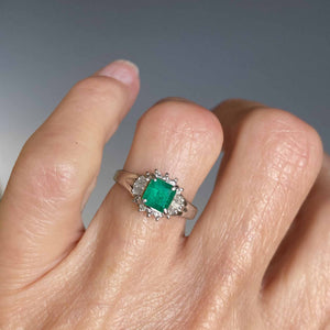 Platinum Baguette Diamond Emerald Ring - Boylerpf