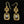 Load image into Gallery viewer, Vintage Art Deco Style Gold Citrine Drop Earrings - Boylerpf
