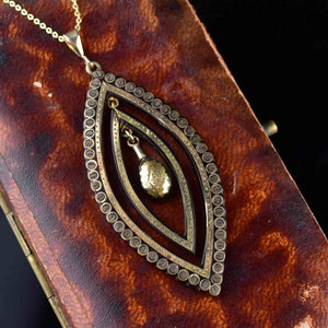 Victorian Gold Pique Pendant Necklace - Boylerpf