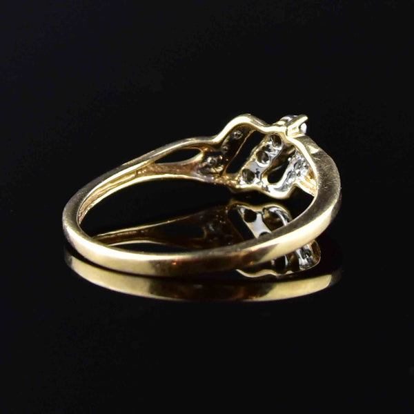 Vintage 10K Gold Diamond Engagement Ring - Boylerpf