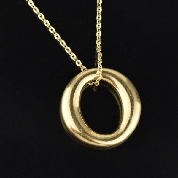 Tiffany & Co Elsa Peretti 18K Gold Pendant Necklace, Sevillana - Boylerpf