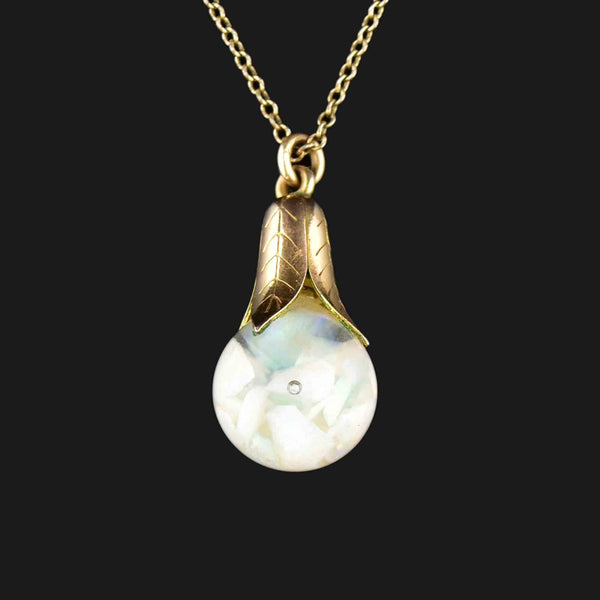 Vintage Gold & Opal Pendant – Sedgwicks Jewellery