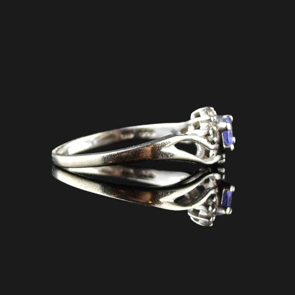 Vintage 10K White Gold Tanzanite Ring - Boylerpf