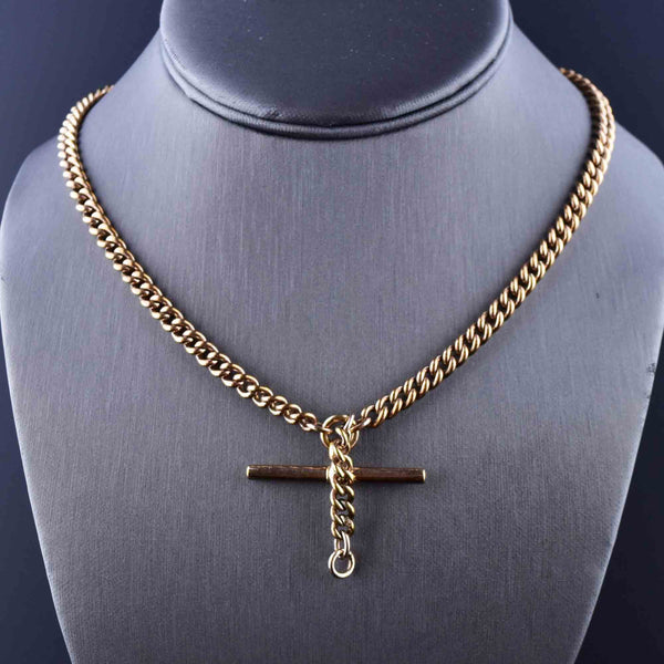 Love GOLD 9ct Gold Hollow Rope Albert Chain Necklace | littlewoods.com