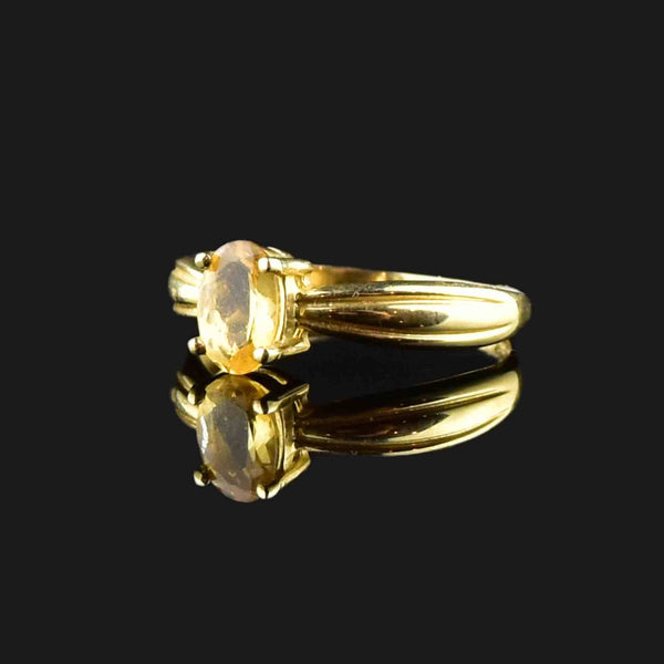 Citrine gold ring – Princess Jewellery