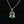 Load image into Gallery viewer, Antique Sterling Silver Green Chrysoprase Fob Pendant Necklace - Boylerpf
