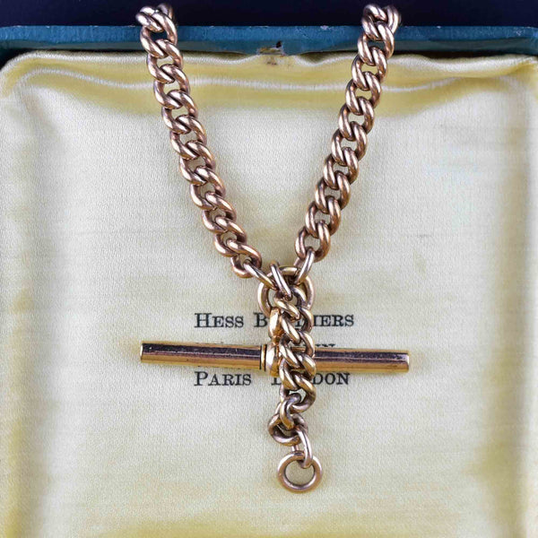 Edwardian Double Albert Watch Chain Necklace - Boylerpf