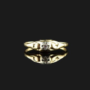Vintage 14K Gold Diamond Engagement Ring - Boylerpf