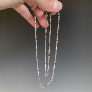 Vintage Long Platinum Watch Chain Necklace, 14.2 gms - Boylerpf