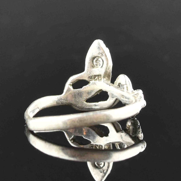 Vintage Sterling Silver Snake Wrap Ring - Boylerpf