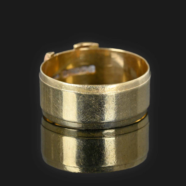 Vintage English Gold Buckle Ring - Boylerpf