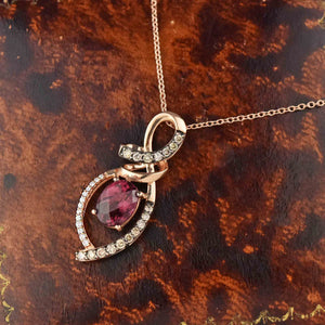 Le Vian 14K Rose Gold Rhodolite Garnet Diamond Pendant - Boylerpf