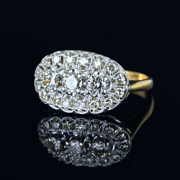 Art Deco 1.15 CTW Diamond Ring in 14K Gold - Boylerpf