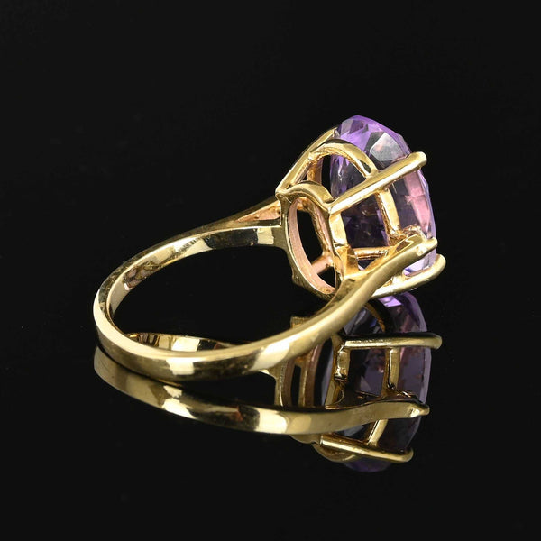 Diamond Light Purple Amethyst Ring in 14K Gold - Boylerpf