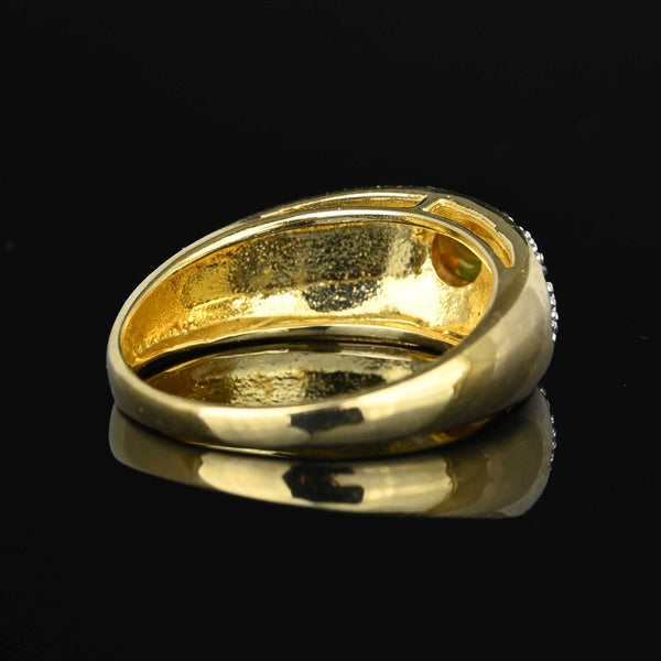 Wide Ethiopian Opal Ring Band in 10K Gold - Boylerpf