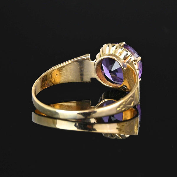 Antique Edwardian 14K Gold Pale Amethyst Ring - Boylerpf