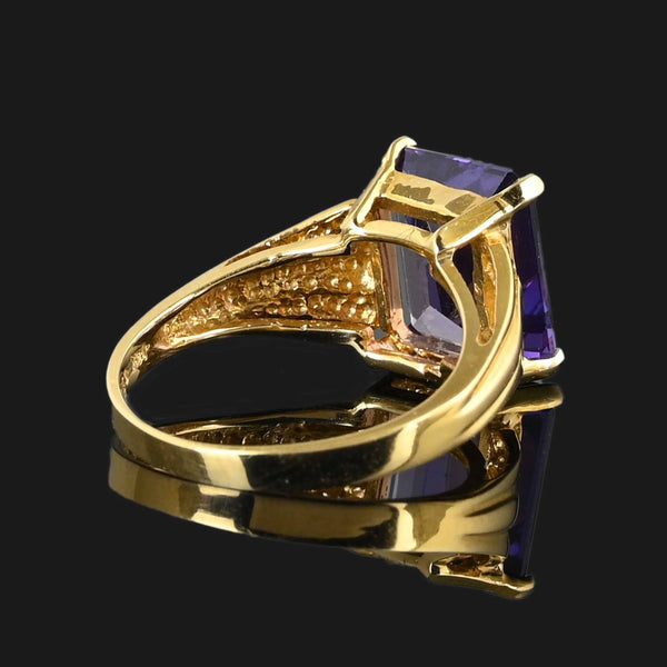 Vintage 14K Gold Color Change Sapphire Ring - Boylerpf