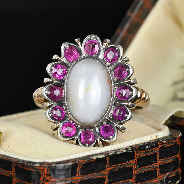 13.90 carat Purple Star Sapphire Platinum Ring | eBay