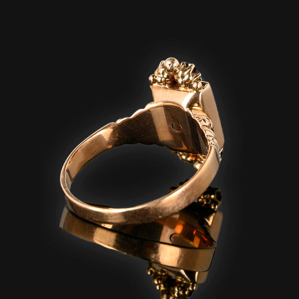 Antique Victorian Bohemian Garnet Ring - Boylerpf