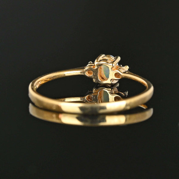 Vintage 14K Gold Diamond Opal Ring - Boylerpf