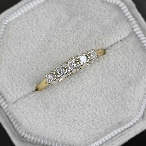 Vintage Five Stone Diamond Ring in 14K Gold - Boylerpf