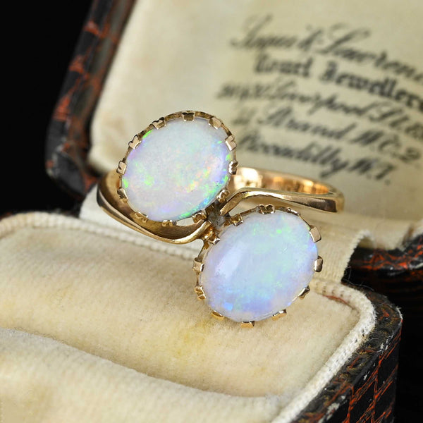 Antique gold opal ring sale