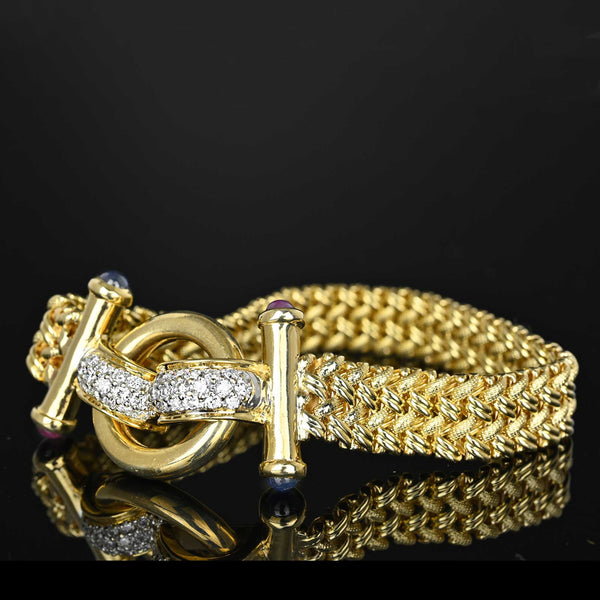 Gold and Natural Diamonds Men's Leather Bracelet | Mens gold bracelets,  Mens bracelet designs, Man gold bracelet design