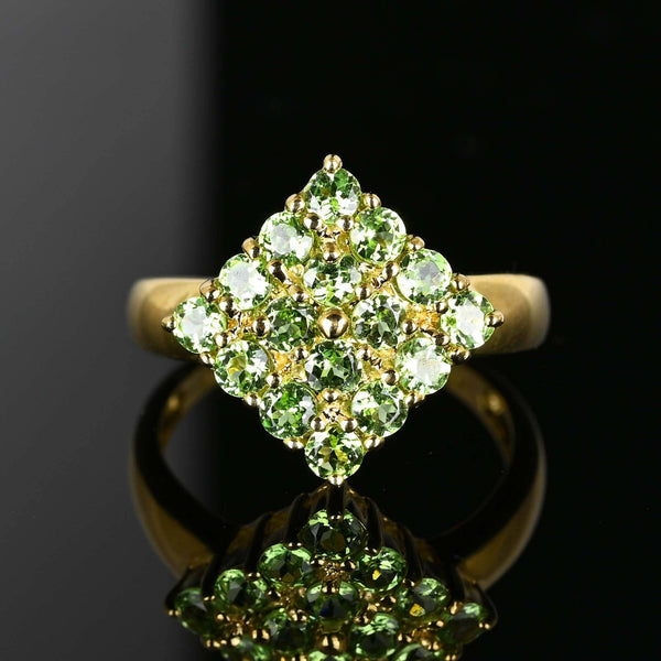 Vintage Gold Tsavorite Green Garnet Ring - Boylerpf