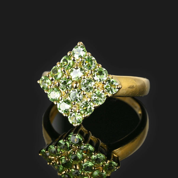 Vintage Gold Tsavorite Green Garnet Ring - Boylerpf