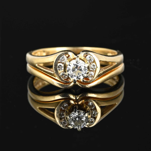 1.25 ct - Square Diamond - Pave Eternity Band - Simple Vintage Engagement  Ring - Wedding Set - 10K White Gold - Walmart.com