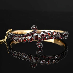 Antique Victorian Bohemian Garnet Bracelet - Boylerpf