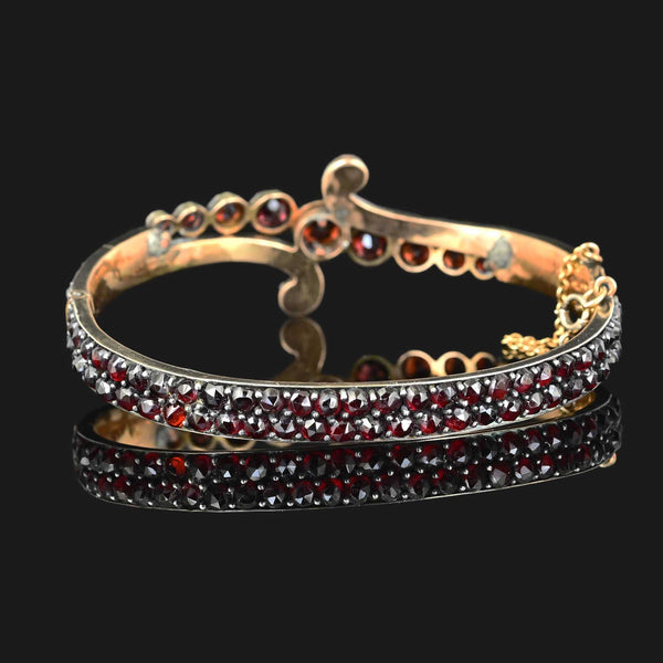 Antique Victorian Bohemian Garnet Bracelet - Boylerpf