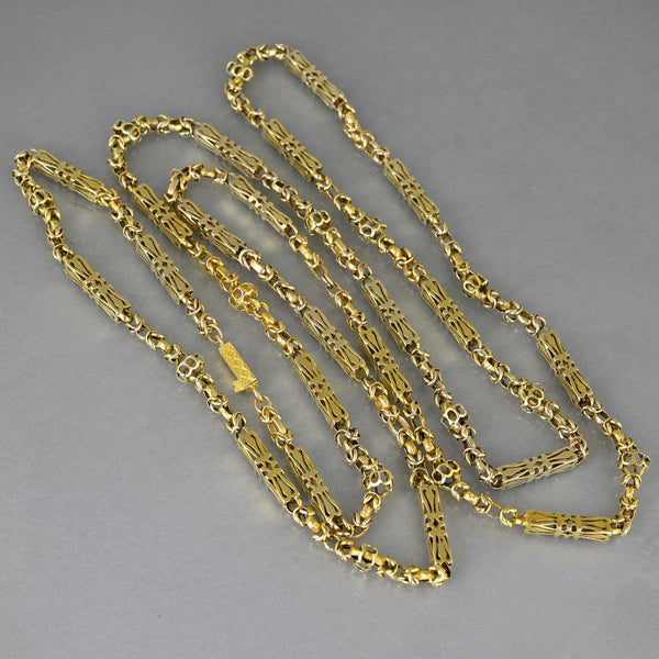 Exquisite Lotus Temple Jewelry Chain Necklace Set: Antique Gold Traditional  Designs NL26359