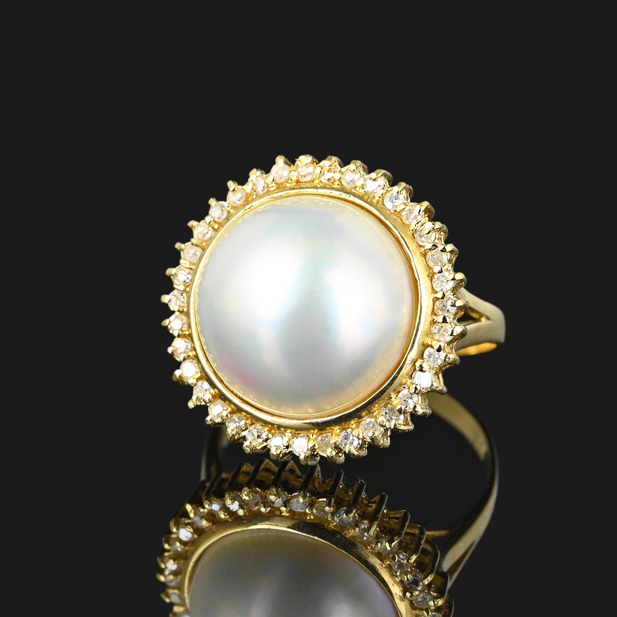 14k mabe pearl ring products for sale