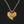 Load image into Gallery viewer, Floating Gold Flakes Witches Heart Pendant in 14K Gold - Boylerpf
