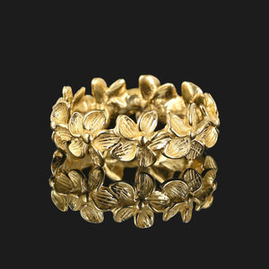 Vintage Na Hoku Plumeria Ring in 14K Gold - Boylerpf