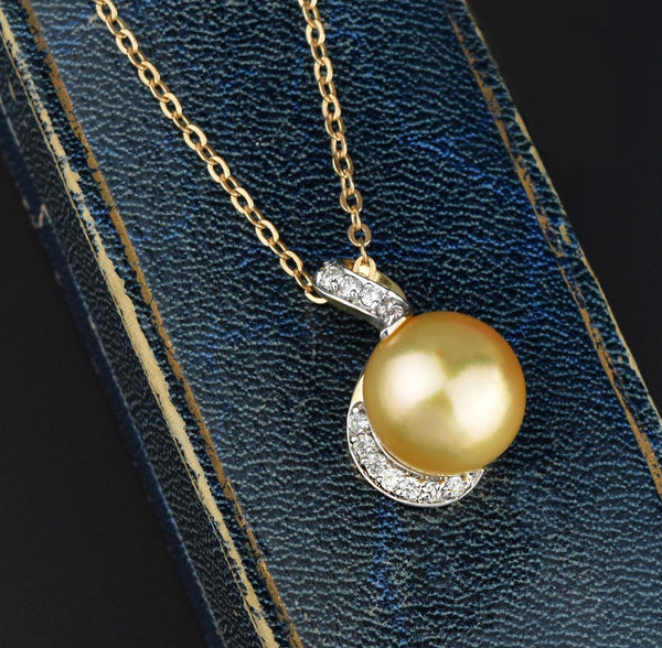 Classic Pearl & American Diamond Necklace With Earrings | B210-BL-30 |  Cilory.com