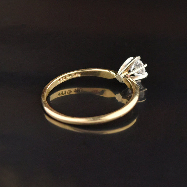 14K Gold .50 CTW Diamond Solitaire Engagement Ring - Boylerpf