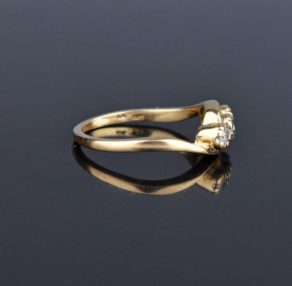 Vintage Diamond Three Stone Trilogy Engagement Ring - Boylerpf