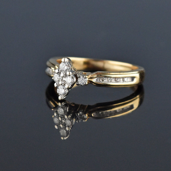 Fine 14K Gold .50 CTW Diamond Engagement Ring - Boylerpf