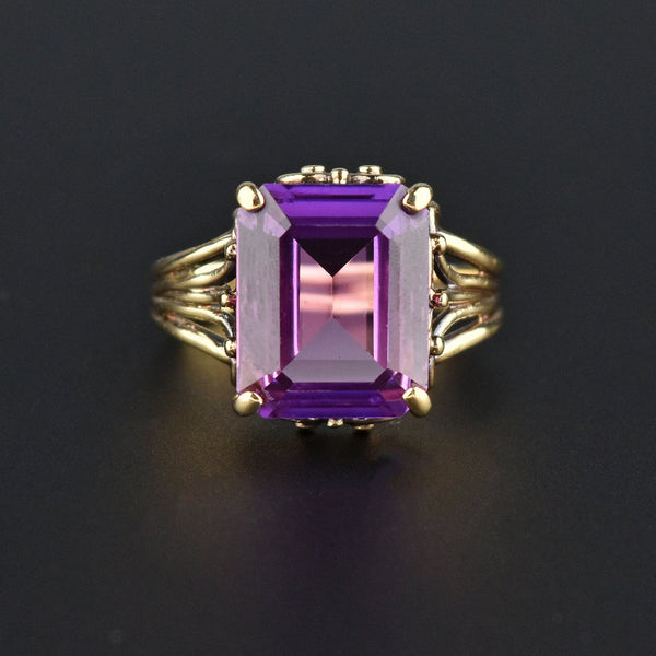 Fine Gold Alexandrite Color Change Sapphire Ring, Sz 6 - Boylerpf