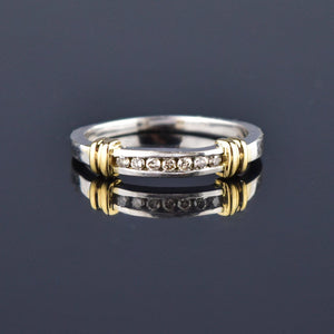 Half Eternity Diamond 14K White Gold Band Ring - Boylerpf