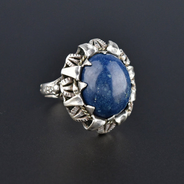 Arts & Crafts Silver Lapis Lazuli Cabochon Ring – Boylerpf