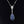 Load image into Gallery viewer, 18K White Gold Sapphire Diamond Pendant Necklace - Boylerpf
