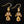 Load image into Gallery viewer, ON HOLD Vintage Gold Citrine Leaf Dangle Earrings - Boylerpf
