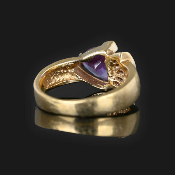 Baguette Diamond Color Change Sapphire Ring - Boylerpf