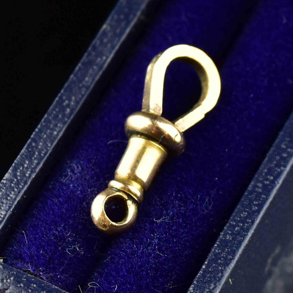 Antique 9K Gold Dog Clip Fob Charm - Boylerpf