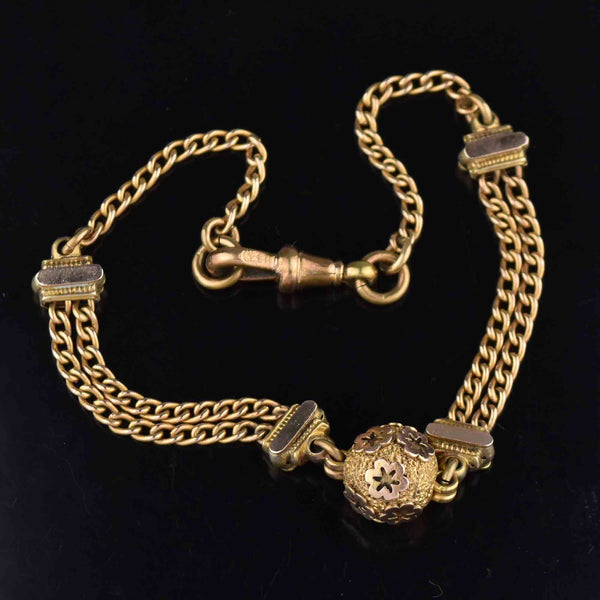Victorian Celestial Star Ball Curb Chain Albertina Bracelet - Boylerpf