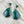 Load image into Gallery viewer, Silver Malachite Post Dangle Earrings - Boylerpf
